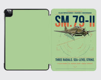Thumbnail for Savoia-Marchetti SM.79-II Sparviero design on light green ipad tablet case