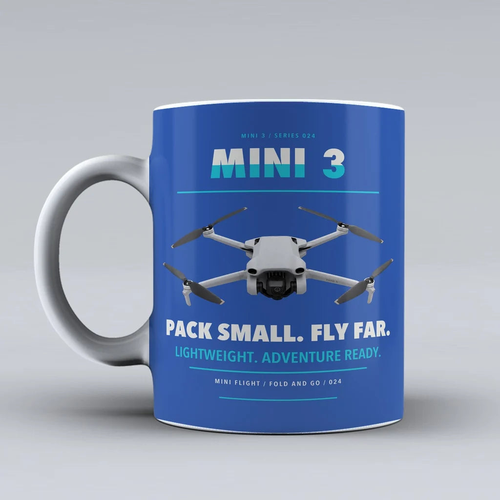 Mini 3 Mug design on blue dji