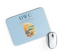 Thumbnail for Al Maktoum International Airport (DWC) design on light blue rectangle mouse pad