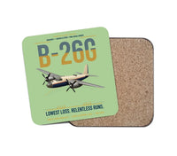 Thumbnail for B-26G Marauder design on light green 1 piece coaster