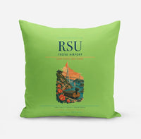 Thumbnail for Yeosu Airport (RSU) design on light green pillow