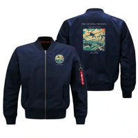 Thumbnail for VINTAGE G4002 - The Channel Crossing - Bomber Jacket design on blue