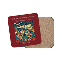 Thumbnail for The Island Cinema Night - Designed Coasters design on dark red 1-piece