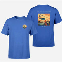Thumbnail for VINTAGE G4448 - The Migration Escort - Double-Side T-Shirt design on blue double side t shirt
