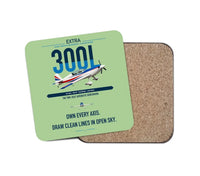 Thumbnail for Extra 300L design on light green 1 piece coaster