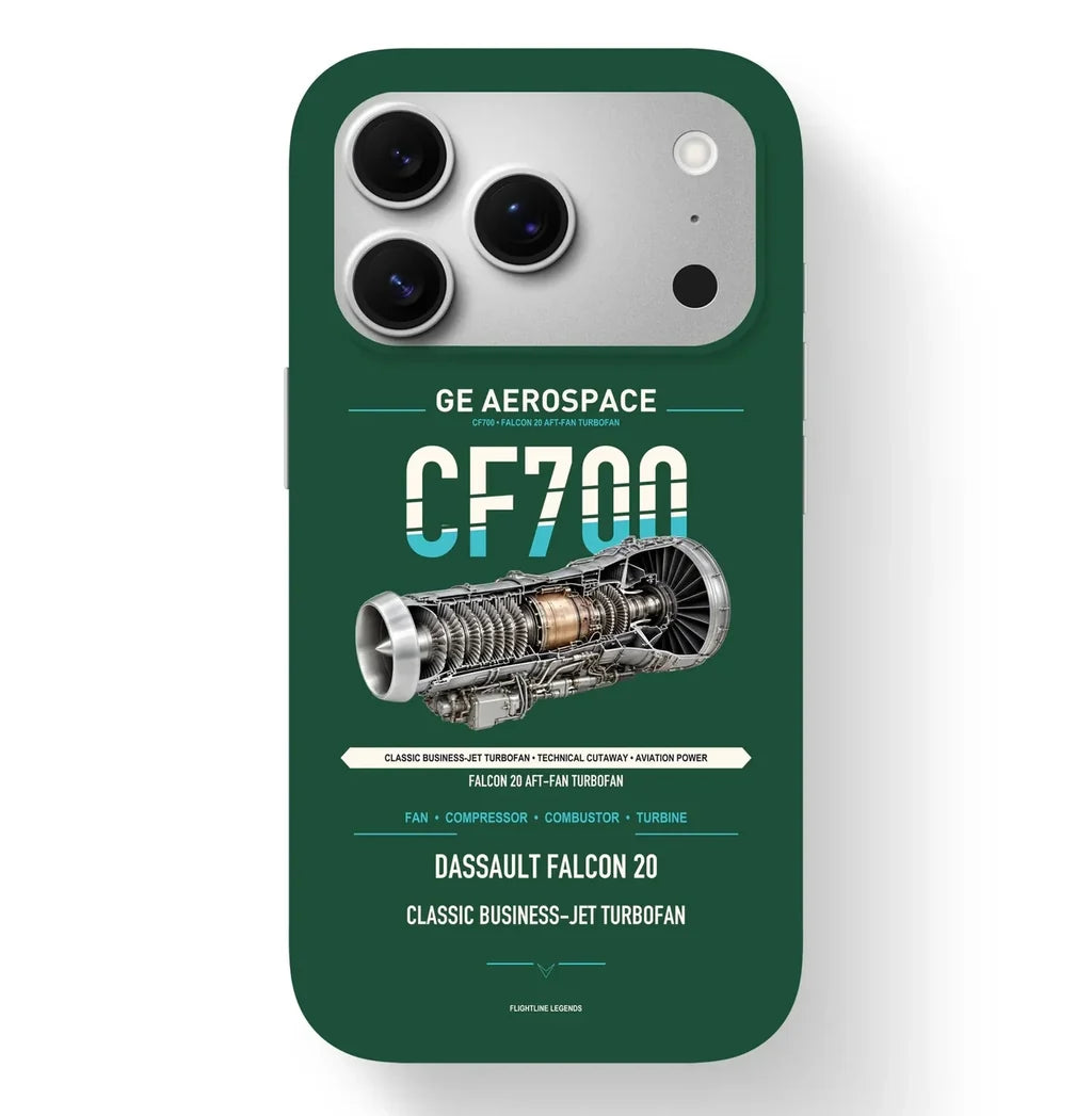 CF700 Case design on dark green iphone case