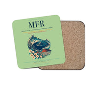 Thumbnail for Rogue Valley International–Medford Airport (MFR) design on light green 1 piece coaster
