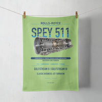 Thumbnail for SPEY 511 design on light green towel