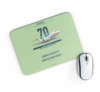 Thumbnail for Fokker 70 design on light green rectangle mouse pad