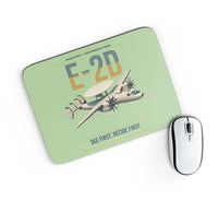 Thumbnail for E-2D Advanced Hawkeye design on light green rectangle mouse pad