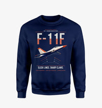 Thumbnail for F-11F Tiger design on navy blue sweatshirt