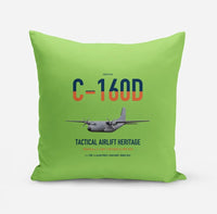Thumbnail for Transall C-160D design on light green pillow