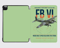 Thumbnail for de Havilland Mosquito FB VI design on light green ipad tablet case