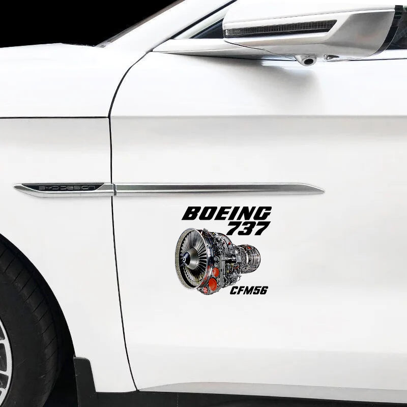 Boeing 737 Car Sticker - view 4
