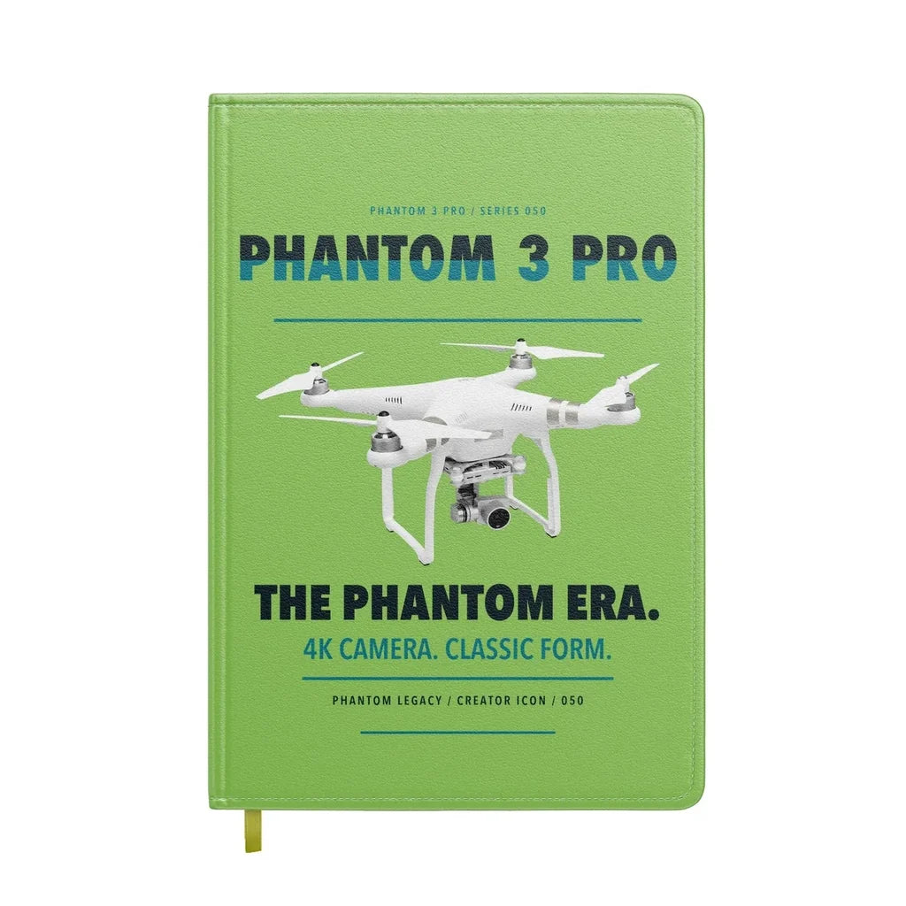 DJI Phantom 3 Professional design on light green notebook