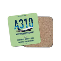 Thumbnail for Airbus A310-200P2F design on light green 1 piece coaster