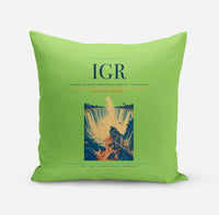 Thumbnail for Cataratas del Iguazu International Airport (IGR) design on light green pillow