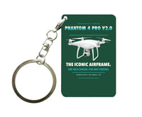 Thumbnail for DJI Phantom 4 Pro V2.0 Key Chain design on dark green key chain