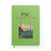 Thumbnail for Tri-Cities Airport (PSC) design on light green notebook