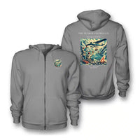 Thumbnail for VINTAGE G4052 - The Search And Rescue - Premium Zipped Hoodie design on gray