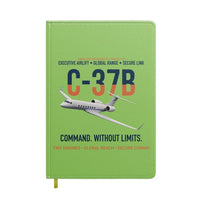 Thumbnail for C-37B Global Command Link design on light green notebook
