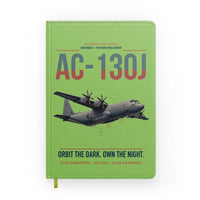 Thumbnail for AC-130J Ghostrider design on light green notebook
