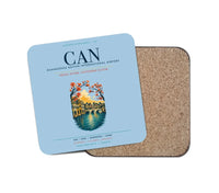 Thumbnail for Guangzhou Baiyun International Airport (CAN) design on light blue 1 piece coaster