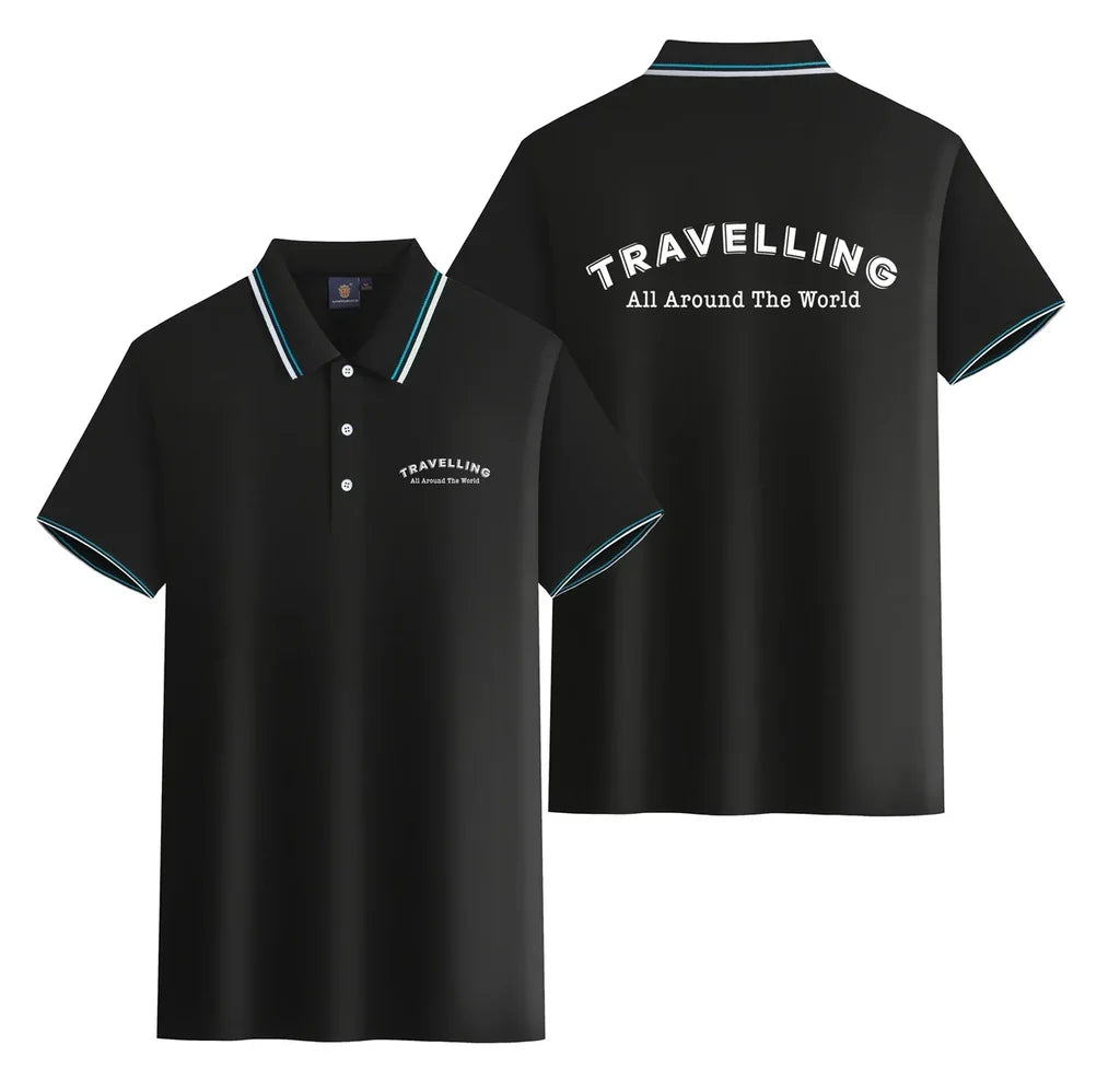 Customisable Travelling All Around The World Polo Shirt - view 4