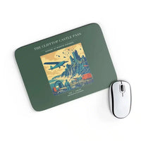 Thumbnail for VINTAGE G4447 - The Clifftop Castle Pass - Designed Mouse Pads design on darkgreen rectangle