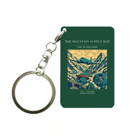Thumbnail for VINTAGE G4518 - The Mountain Supply Hop - Designed Key Chain design on darkgreen