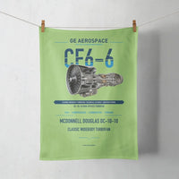 Thumbnail for CF6-6 design on light green towel
