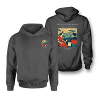 Thumbnail for VINTAGE G4481 - The County Nurse Rounds - Double-Side Hoodie design on darkgray double side