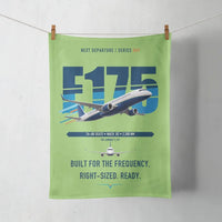 Thumbnail for Embraer E175 design on light green towel