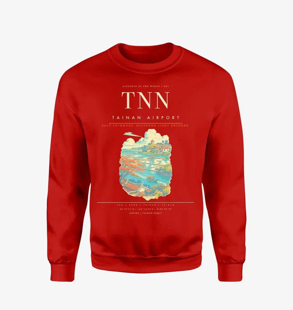 Tainan Airport TNN Sweatshirt - Red