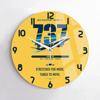 Thumbnail for Boeing 737 MAX 10 design on yellow no frame wall clock
