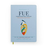 Thumbnail for Fuerteventura Airport (FUE) design on light blue notebook