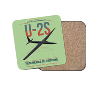 Thumbnail for U-2S Dragon Lady design on light green 1 piece coaster