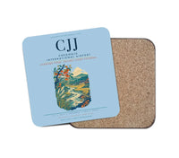 Thumbnail for Cheongju International Airport (CJJ) design on light blue 1 piece coaster