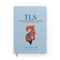 Thumbnail for Toulouse-Blagnac Airport (TLS) design on light blue notebook