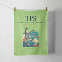 Thumbnail for Vincenzo Florio Airport Trapani-Birgi (TPS) design on light green towel