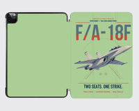 Thumbnail for F-A-18F Super Hornet design on light green ipad tablet case