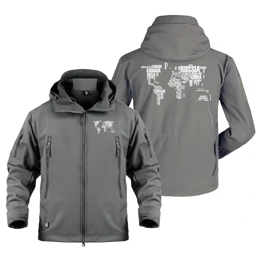 Customisable World Map Jacket - view 4