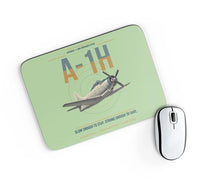 Thumbnail for A-1H Skyraider design on light green rectangle mouse pad
