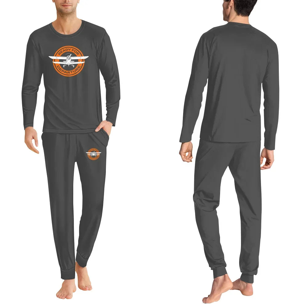 Ready for Departure men pajamas - Gray