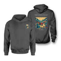 Thumbnail for VINTAGE G4413 - The Payroll Flight - Double-Side Hoodie design on darkgray double side