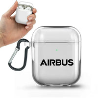 Thumbnail for Airbus & Text AirPods transparent case - With Buckle