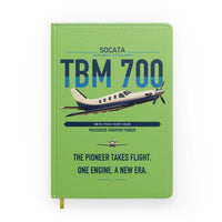 Thumbnail for Socata TBM 700 design on light green notebook