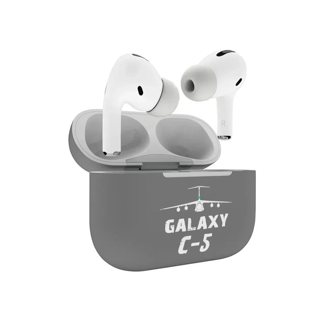 Military Transport Airplane C 5 AirPods Pro plastic case - Dark Gray
