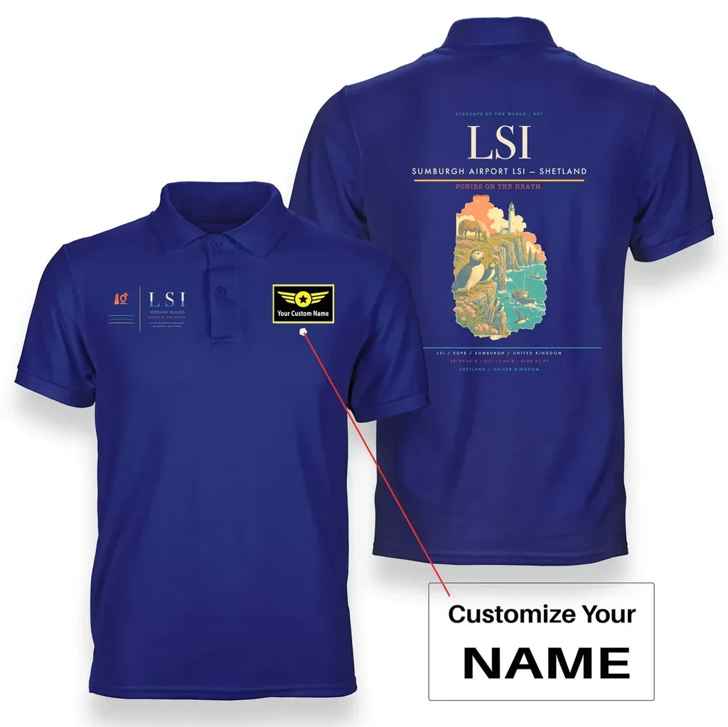 Sumburgh Airport LSI — Shetland Blue+Name