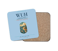 Thumbnail for Wuhan Tianhe International Airport (WUH) design on light blue 1 piece coaster